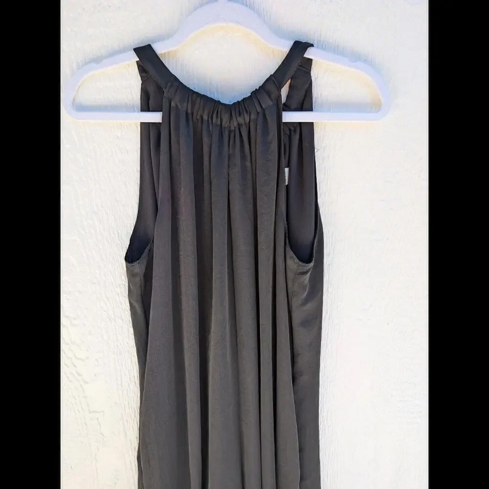 Lewit Black Halter Wide Leg Jumpsuit With Pockets Elegant Formal Size 8 - Picture 6 of 12